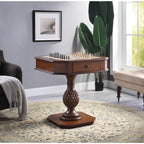 Bishop II Cherry Finish Game Table (Game Board reversible, Chess Figure does not include) - Grand Goldman