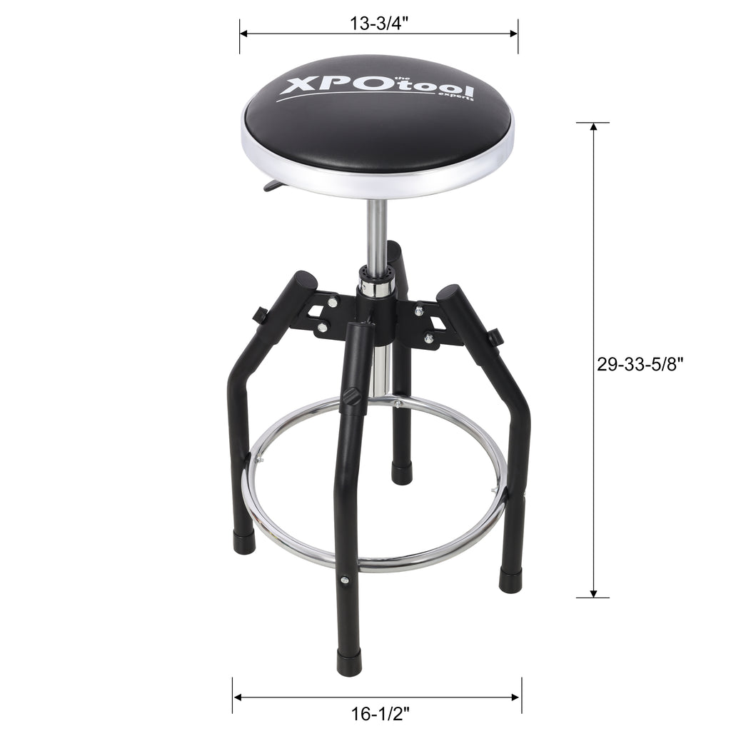 Heavy Duty Adjustable Hydraulic Shop Stool,Adjustable Mechanic Stool,Foot Rest Stool,360° Swivel - Grand Goldman Shop