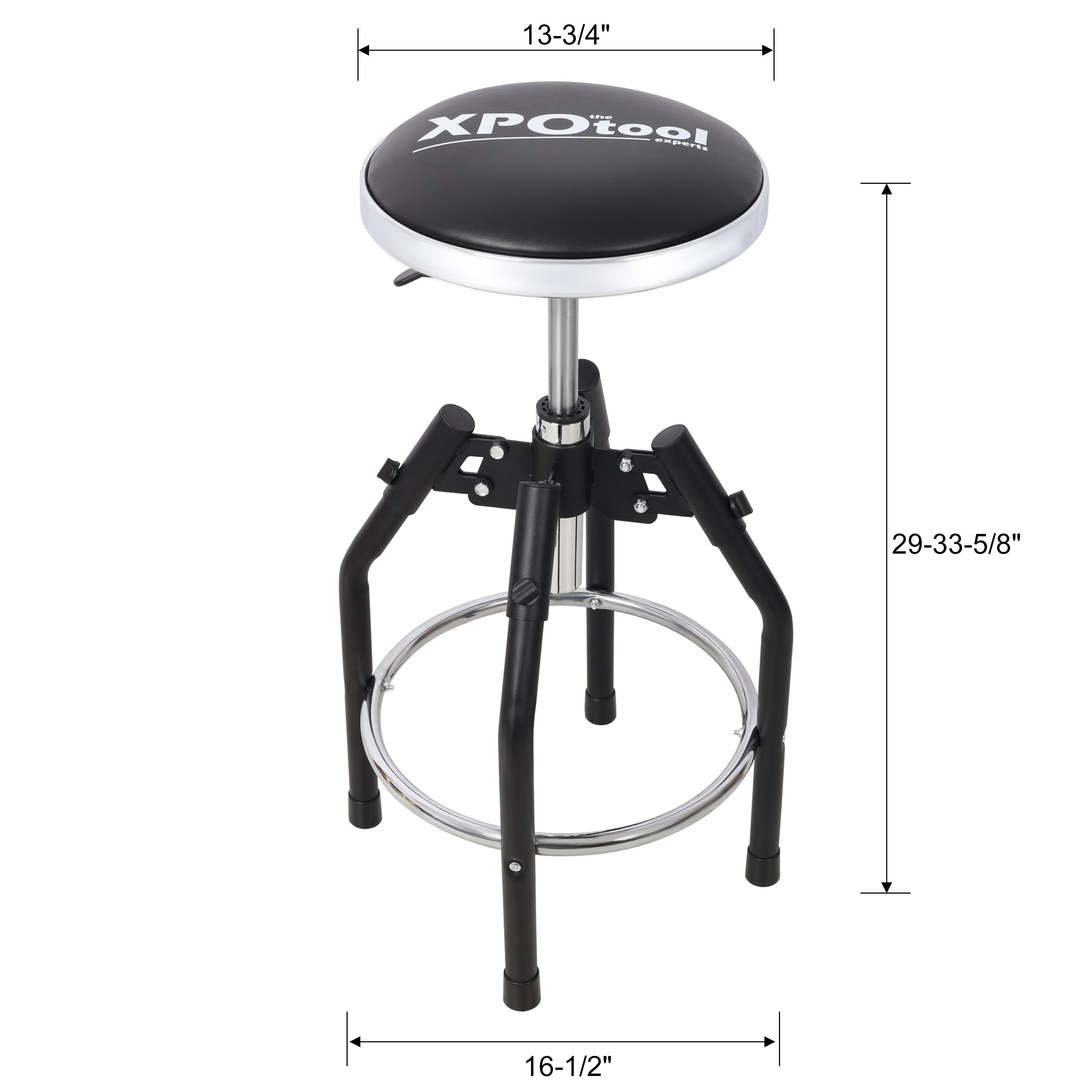 Heavy Duty Adjustable Hydraulic Shop Stool,Adjustable Mechanic Stool,Foot Rest Stool,360° Swivel - Grand Goldman Shop