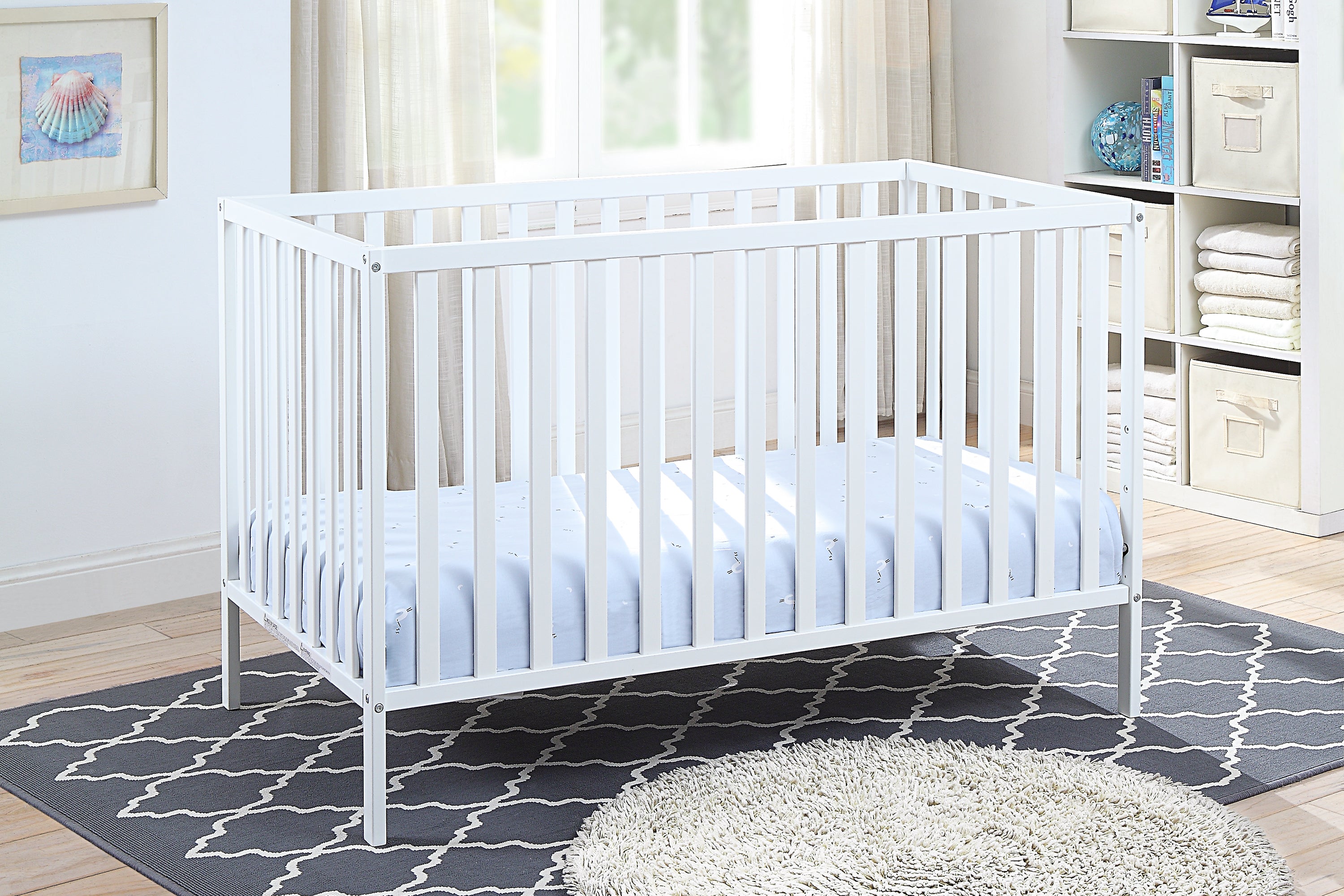 Palmer 3-in-1 Convertible Island Crib White - Grand Goldman