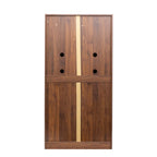 62.99in Kitchen Pantry Cabinet, Walnut  Freestanding Buffet Cupboards Sideboard with Doors &  Shelves, Kitchen Pantry Storage Cabinet for Kitchen, Living Room and Dinning Room - Grand Goldman Shop
