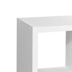 Smart Cube 8-Cube Organizer Storage with Opened Back Shelves,2 X 4 Cube Bookcase Book Shleves for Home, Office (White) | Prem