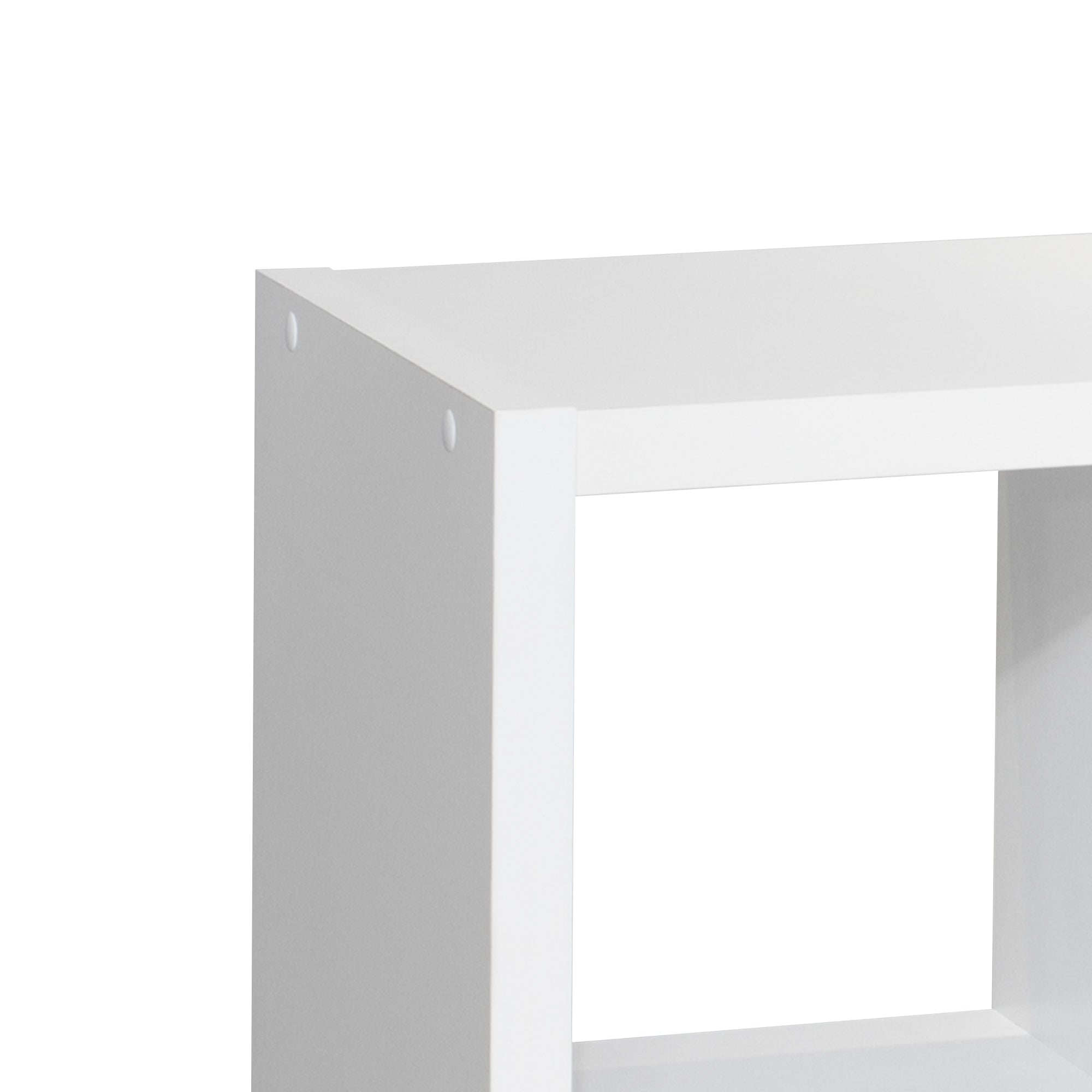 Smart Cube 8-Cube Organizer Storage with Opened Back Shelves,2 X 4 Cube Bookcase Book Shleves for Home, Office (White) | Prem