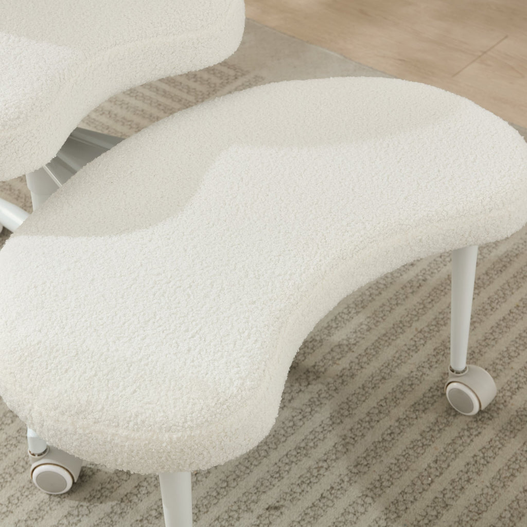Meditation Chair Plus, Cross Legged Chair with Wheels, ADHD Chair, Criss Cross Desk Chair with Lumbar Support and Adjustable 
