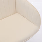 TY Ergonomic Swivel Office Chair, Adjustable and Comfortable, Beige Velvet Upholstery, 24.60 x 22.84 x 38.00 inches | Premium
