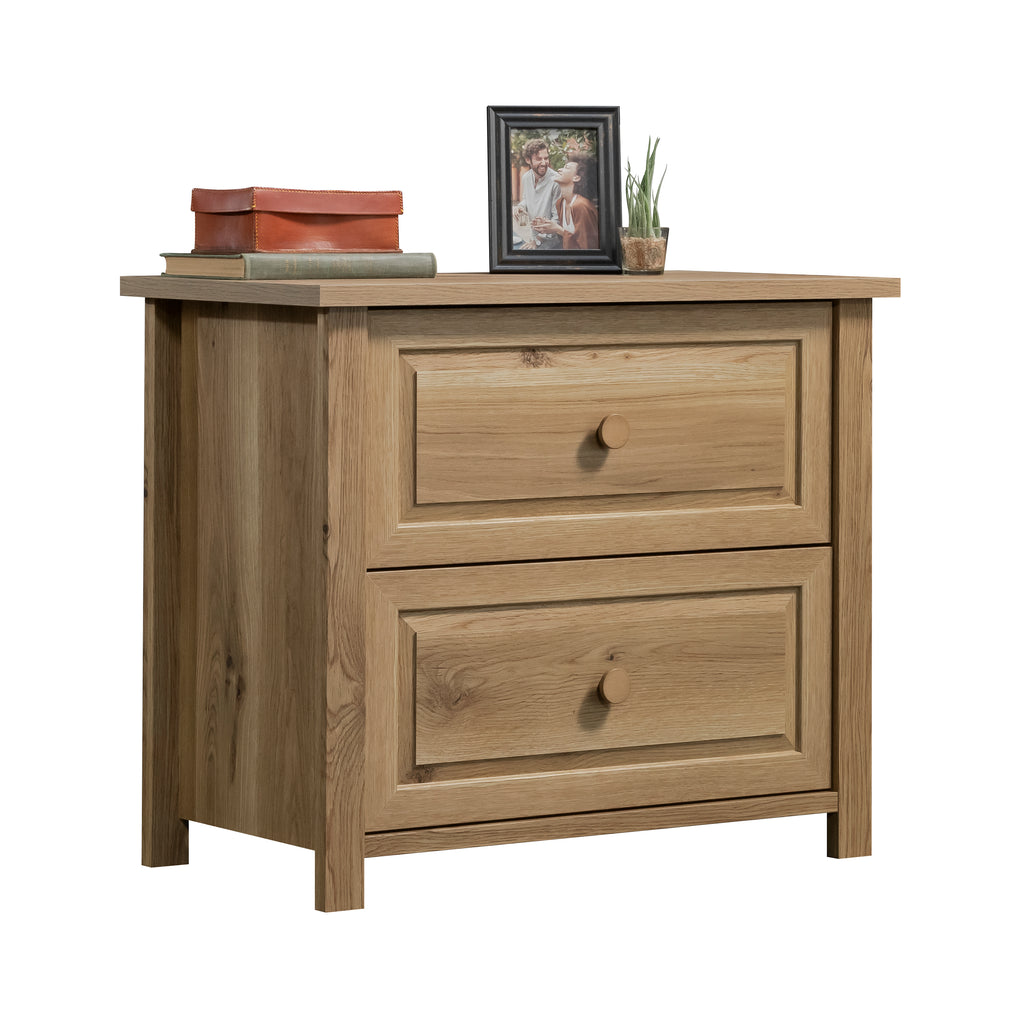 Lateral File with Farmhouse Style, Brown finish - Grand Goldman