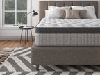 Assembled in USA - 10' Queen Diamond Innerspring Hybrid and Cooling Gel Memory Foam Mattress, Pressure Relief, and Motion Isolation, CertiPUR-US and Oeko TEX Certified - Grand Goldman Shop