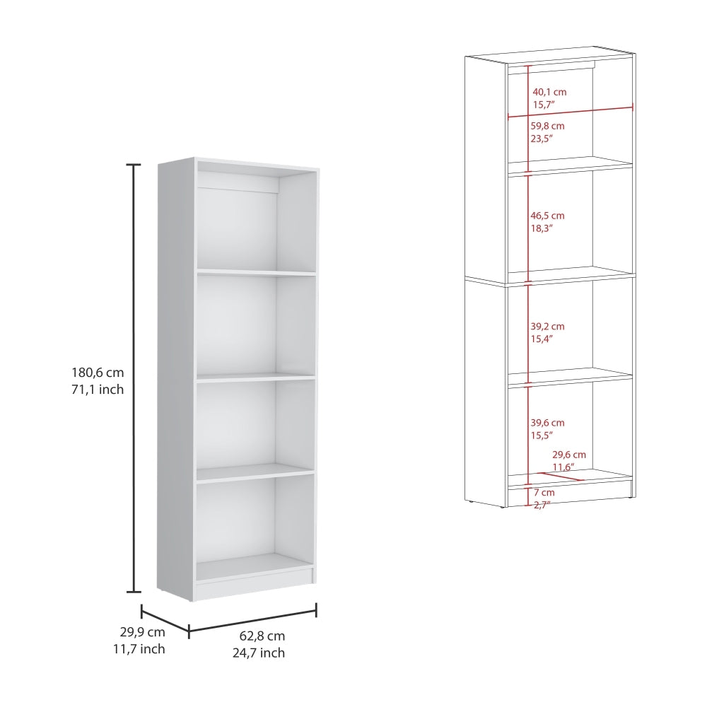 Dupree 2 Piece Home Bookcase set, 49' Wide with 9 Shelves ,  Living Room  White - Grand Goldman