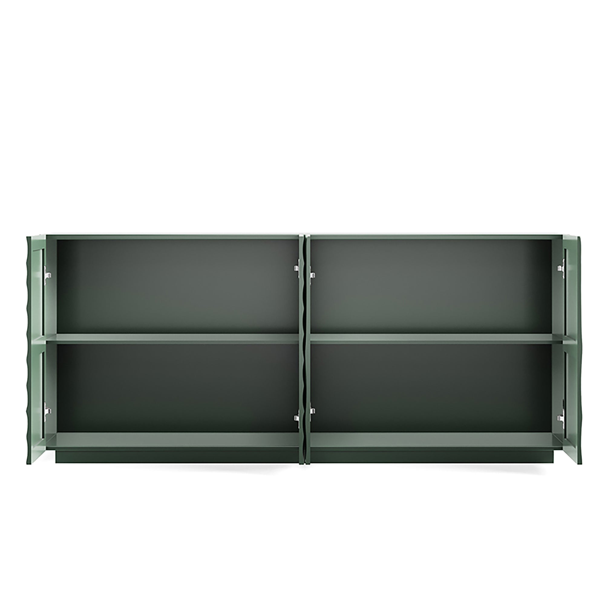 Sideboard Buffet Cabinet, 59'Green Accent Cabinet with 4 Doors, Mid Century Modern Pantry Cabinet, Wood Buffet Cabinet, Media Cabinet, Console Cabinet, Cabinet for Entryway, Living Room, Dining Room - Grand Goldman Shop