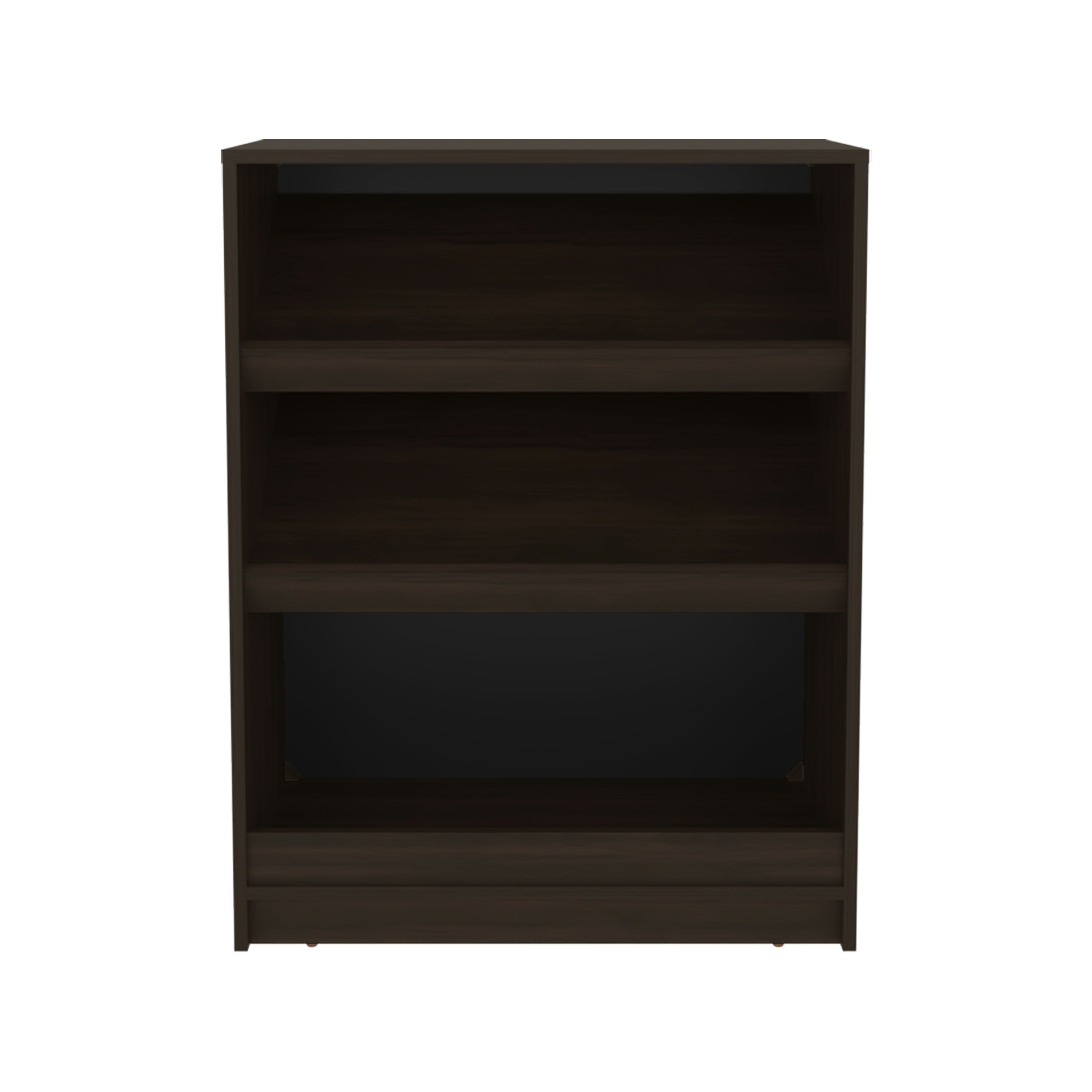 FM FURNITURE Oatman Shoe Rack with Open Storage, Wengue - Grand Goldman Shop