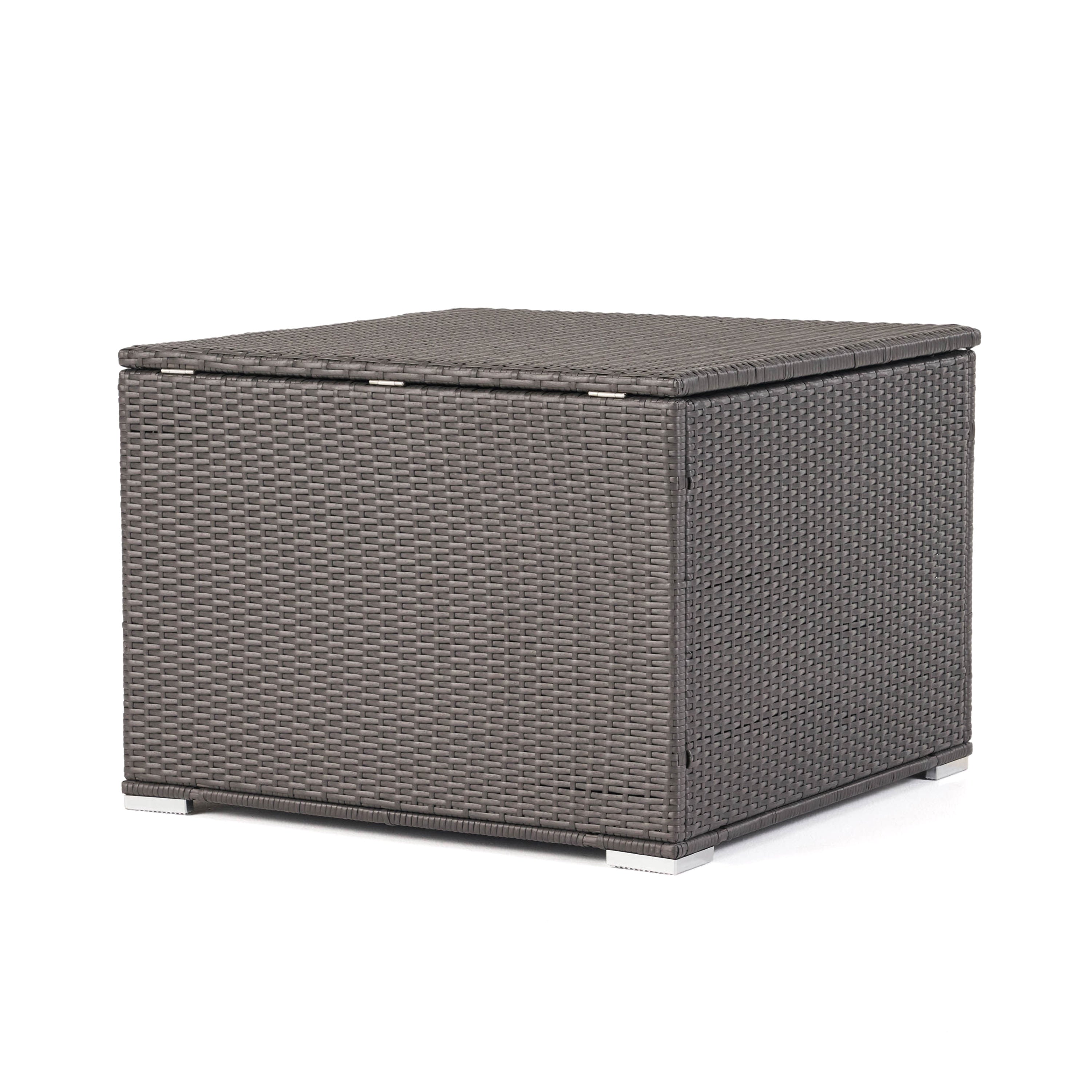 Santa Rosa Outdoor Storage Box Grey Rattan 33.5 Inches - Grand Goldman Shop