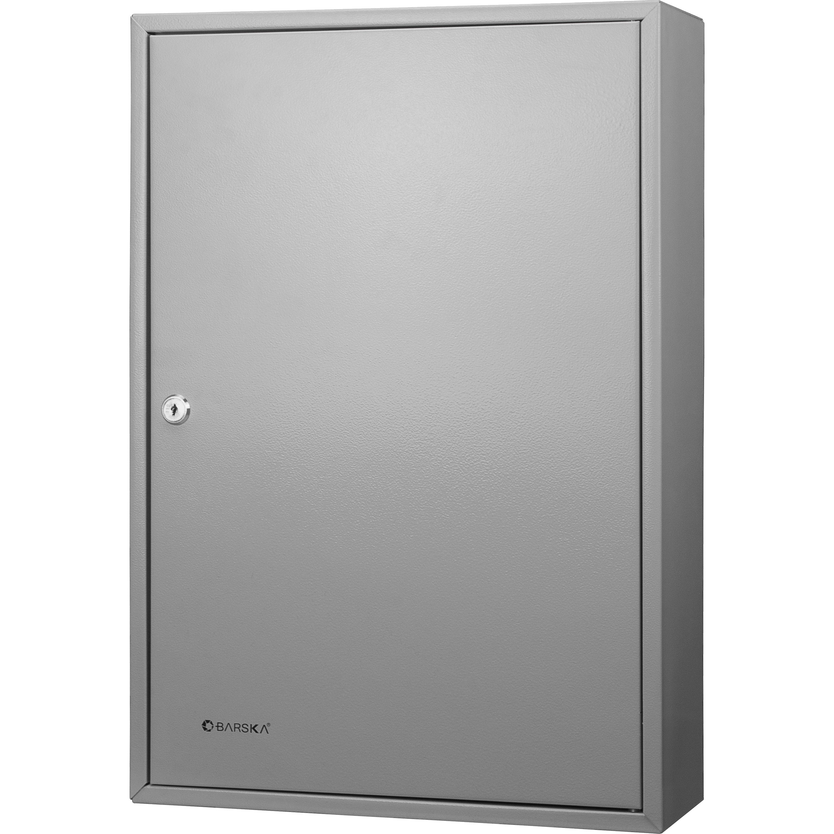Stylish Adjustable 150 Key Cabinet with Key Lock in Gray Steel for Secure Storage - Available at Grand Goldman