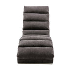 Ergonomic Linen Massage Chaise Lounge with Remote Control, Dark Gray, Electric Massage Lounger with 5 Modes - Grand Goldman Shop