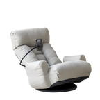 Adjustable Greay Swivel Lounge Chair with 360-Degree Rotating Seat and Headrest Support, Leisure Chair Deck Chair - Game Chair for Living Room - Grand Goldman Shop