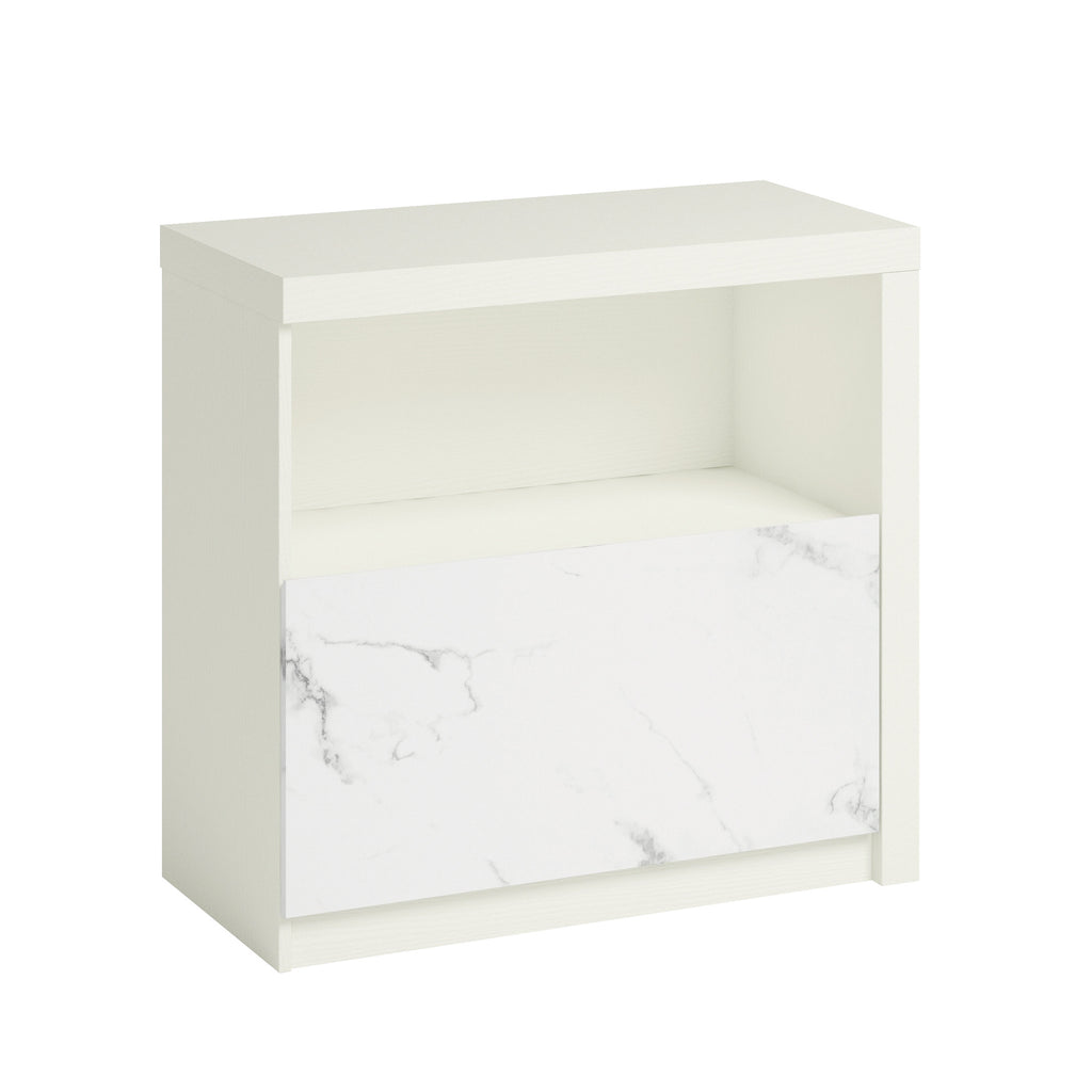 Lateral File with Cubbyhole Storage, White finish | Premium Home Decor - Grand Goldman