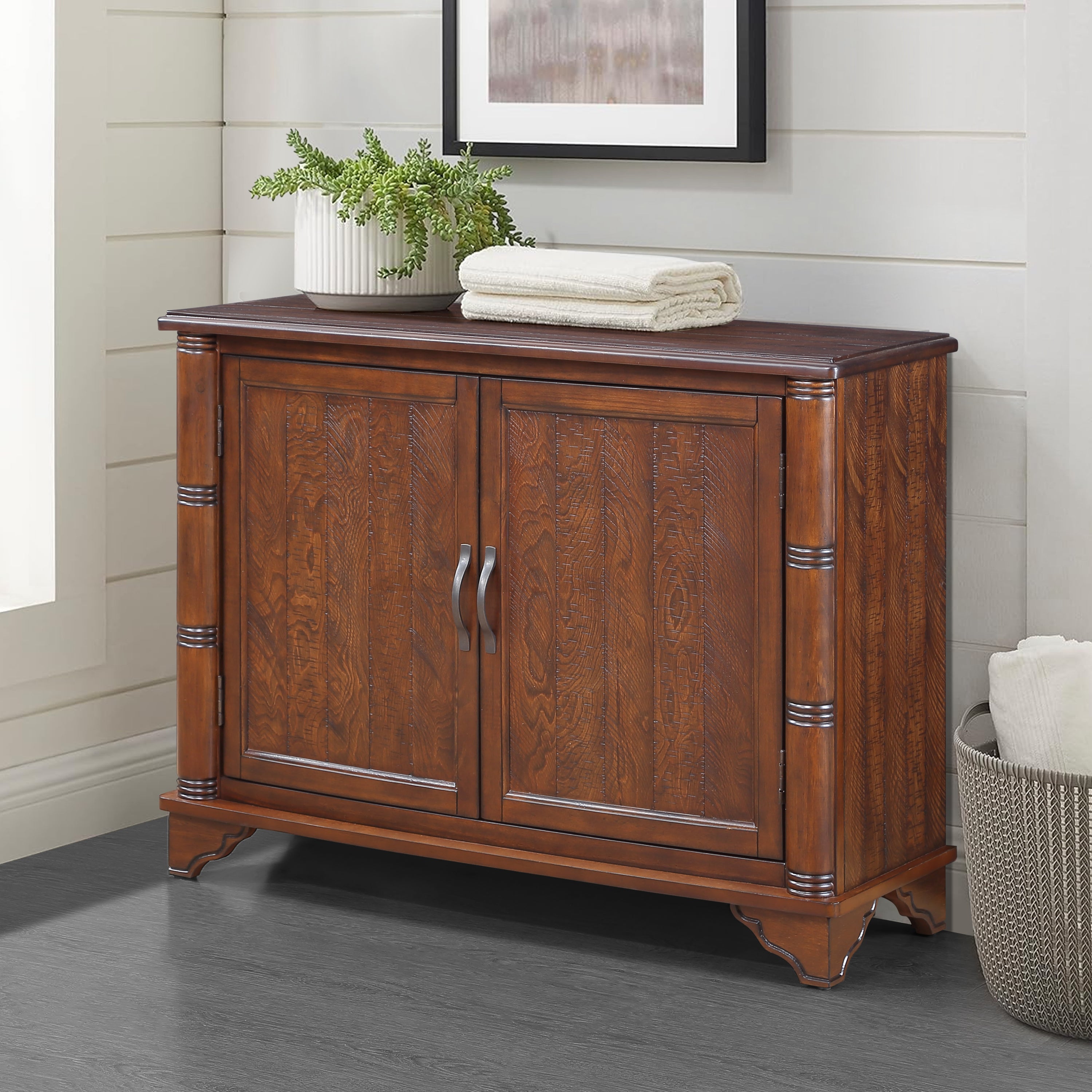 40'  Console Table with Storage Shelf, Retro Entryway Table with Adjustable Storage Shelf, Sofa Couch Table for Hallway, Entry Way, Living Room, Foyer, Light Espresso - Grand Goldman Shop