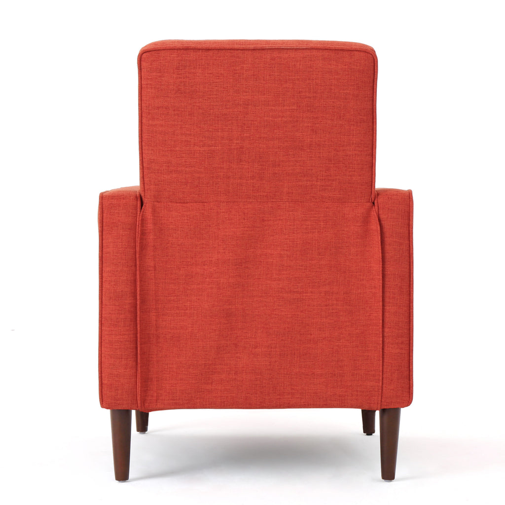 Macedonia Mid-Century Modern Button Tufted Fabric Recliner - Grand Goldman Shop
