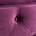 Modern Glam Ottoman Velvet Fuchsia 29.5-Inch - Grand Goldman Shop