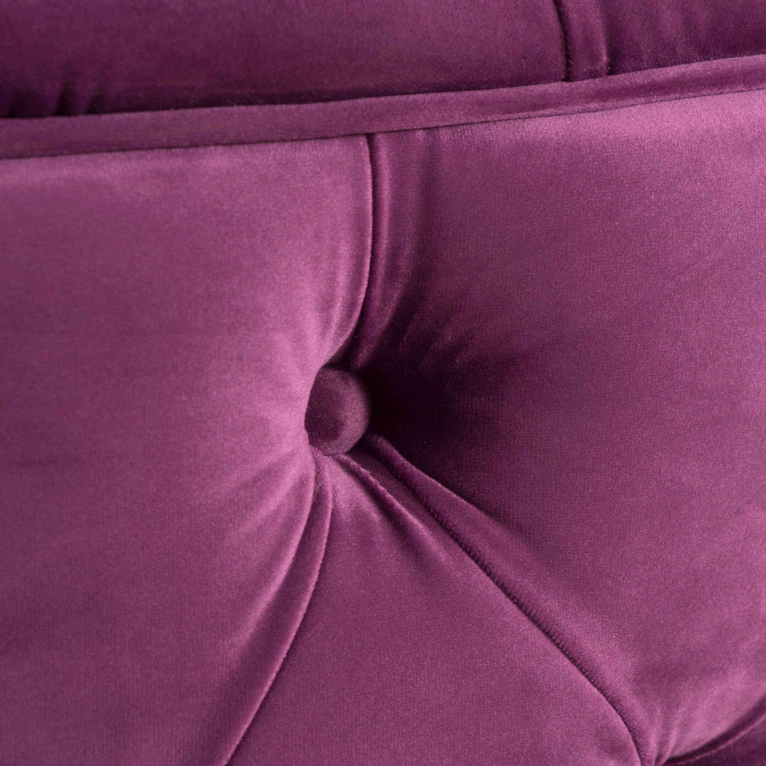 Modern Glam Ottoman Velvet Fuchsia 29.5-Inch - Grand Goldman Shop