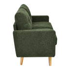 67.7' Wide Mid-Century Modern Upholstered Tufted Loveseat Sofa With Wooden Legs - Grand Goldman Shop