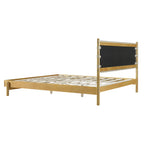 Modern King Bed Frame Set with 2 Nightstands, Beige Wood Platform Bed with Headboard and Matching Bedside Tables for Bedroom - Grand Goldman Shop
