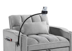 Convertible Sleeper Chair Sofa Bed Adjustable Pull Out Sleeper Chair Bed Multi-Pockets Folding Sofa Bed for Living Room Bedroom Small Space,3-in-1 Sofa Bed - Grand Goldman Shop