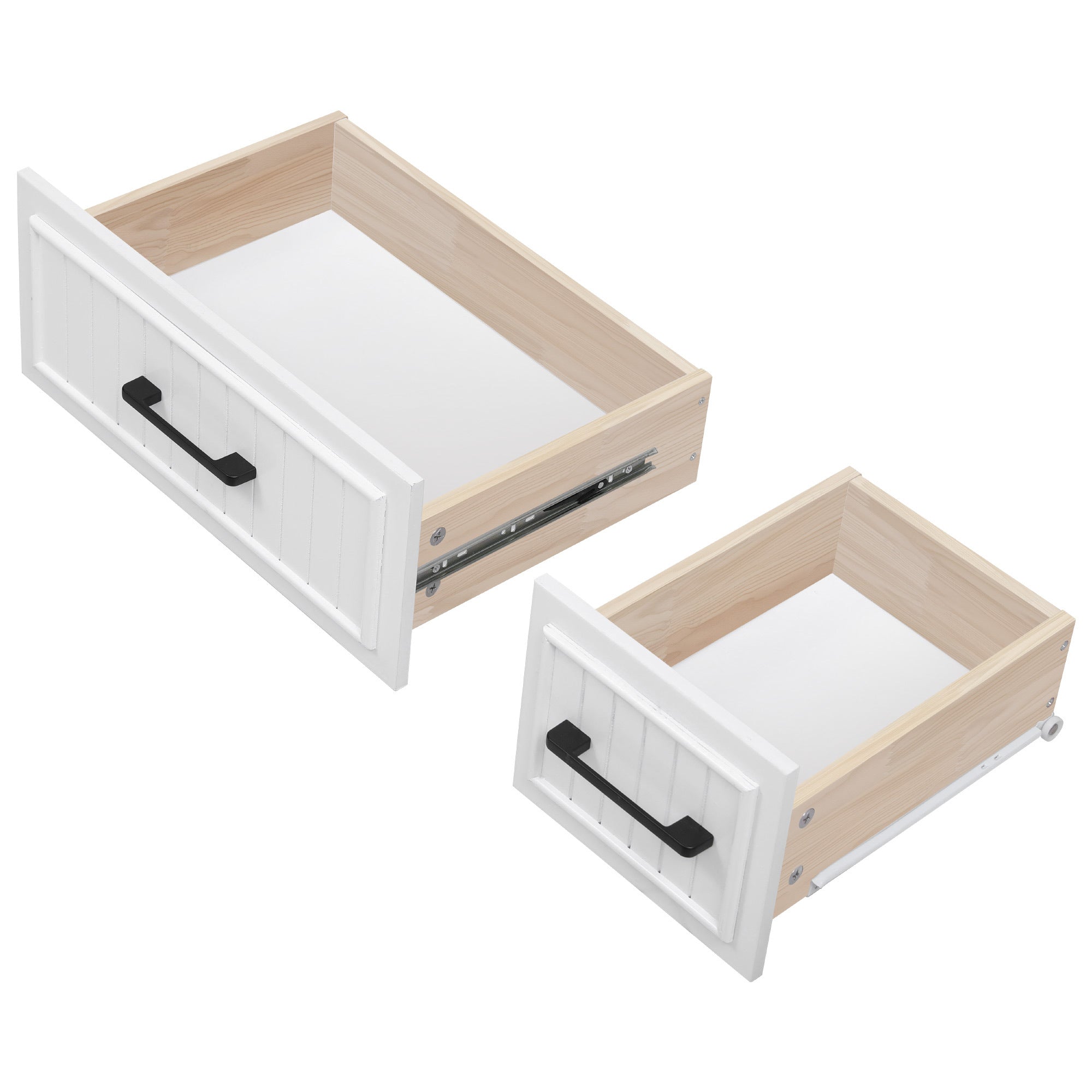 K&K 56.5'' Kitchen Island with Drop Leaf, Power Outlet, Embossed Vertical Stripe Rolling Kitchen Cart on Wheels with 4 Doors , 5 Deep Drawers and Adjustable Shelves, for Kitchen, Dining Room, White - Grand Goldman Shop