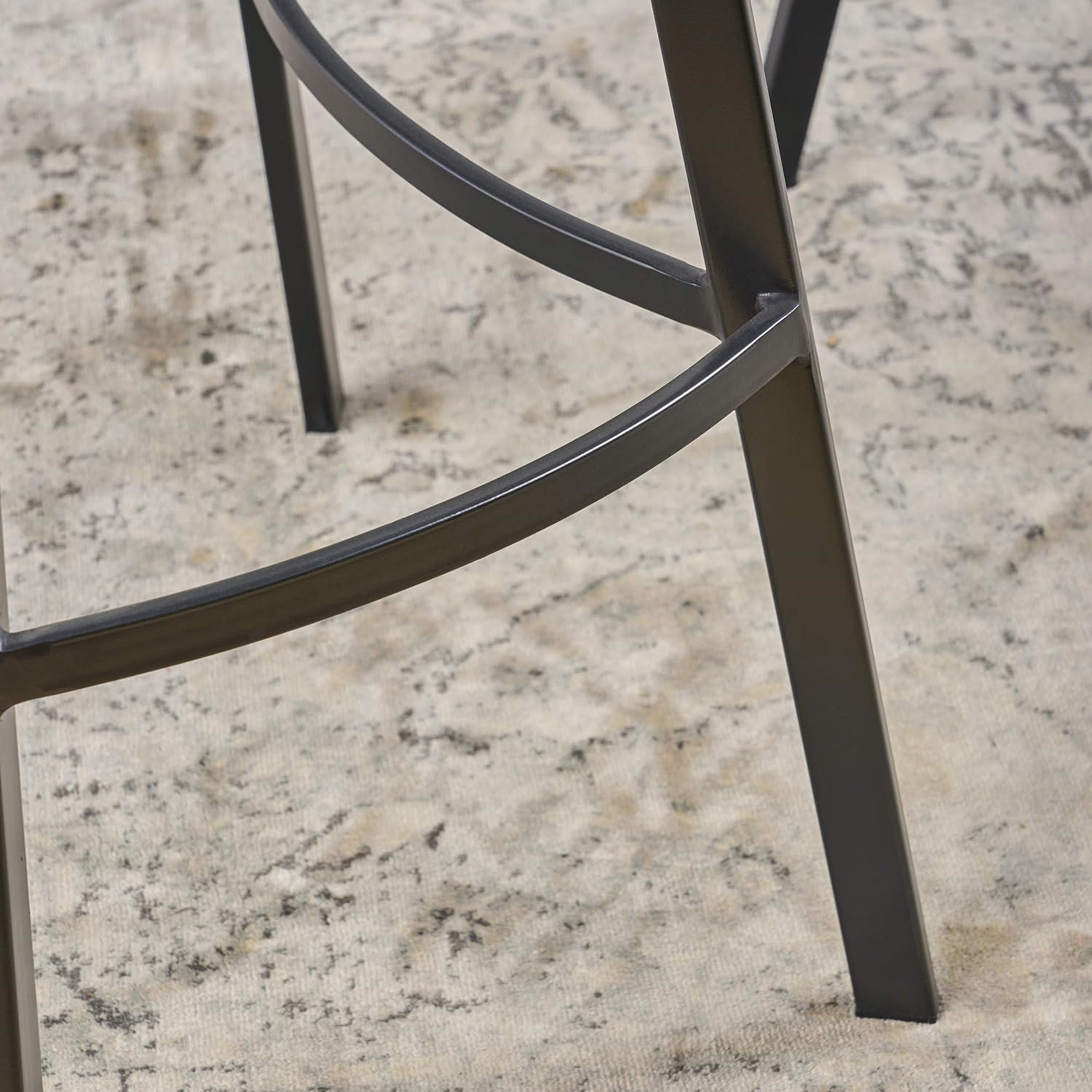 Set of 2 30' Dax Faux Leather Barstool Brown - Grand Goldman Shop