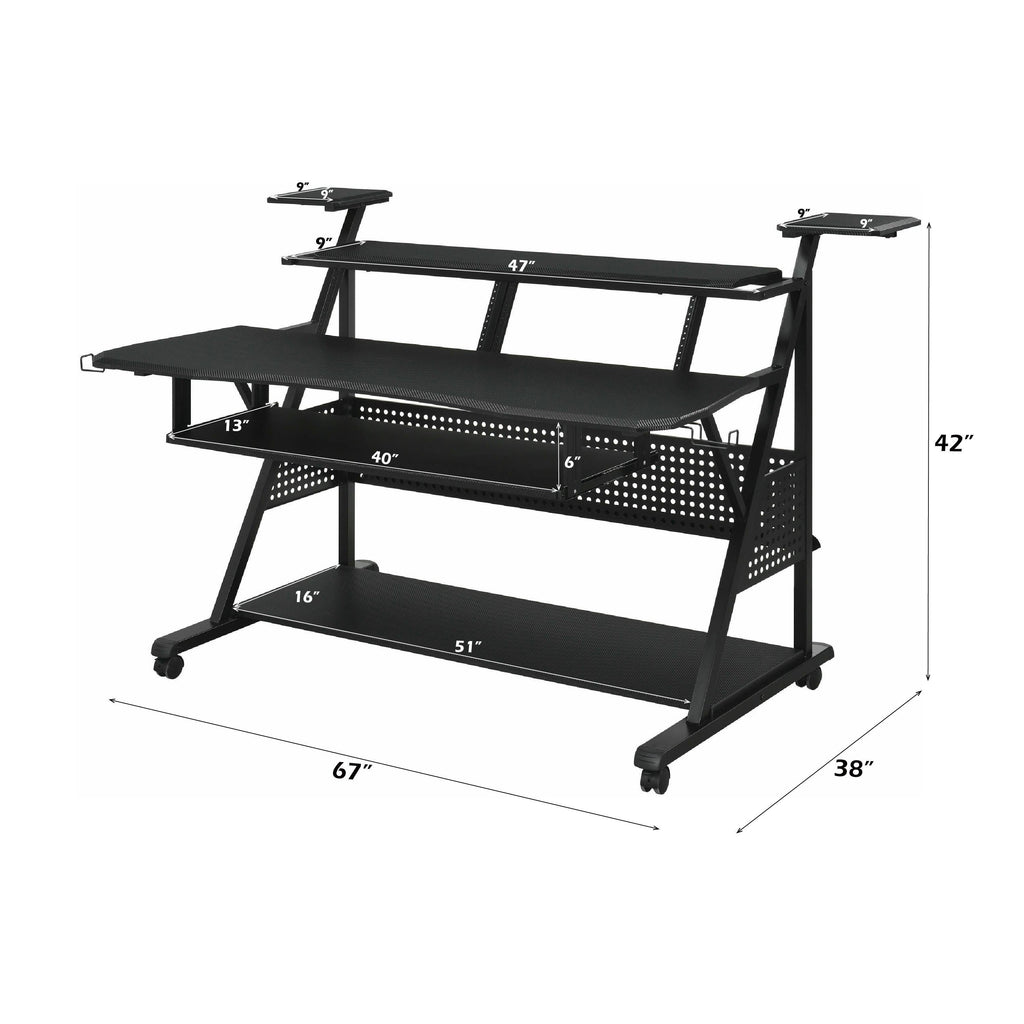 Willow Black Finish Music Desk | Premium Home Decor - Grand Goldman
