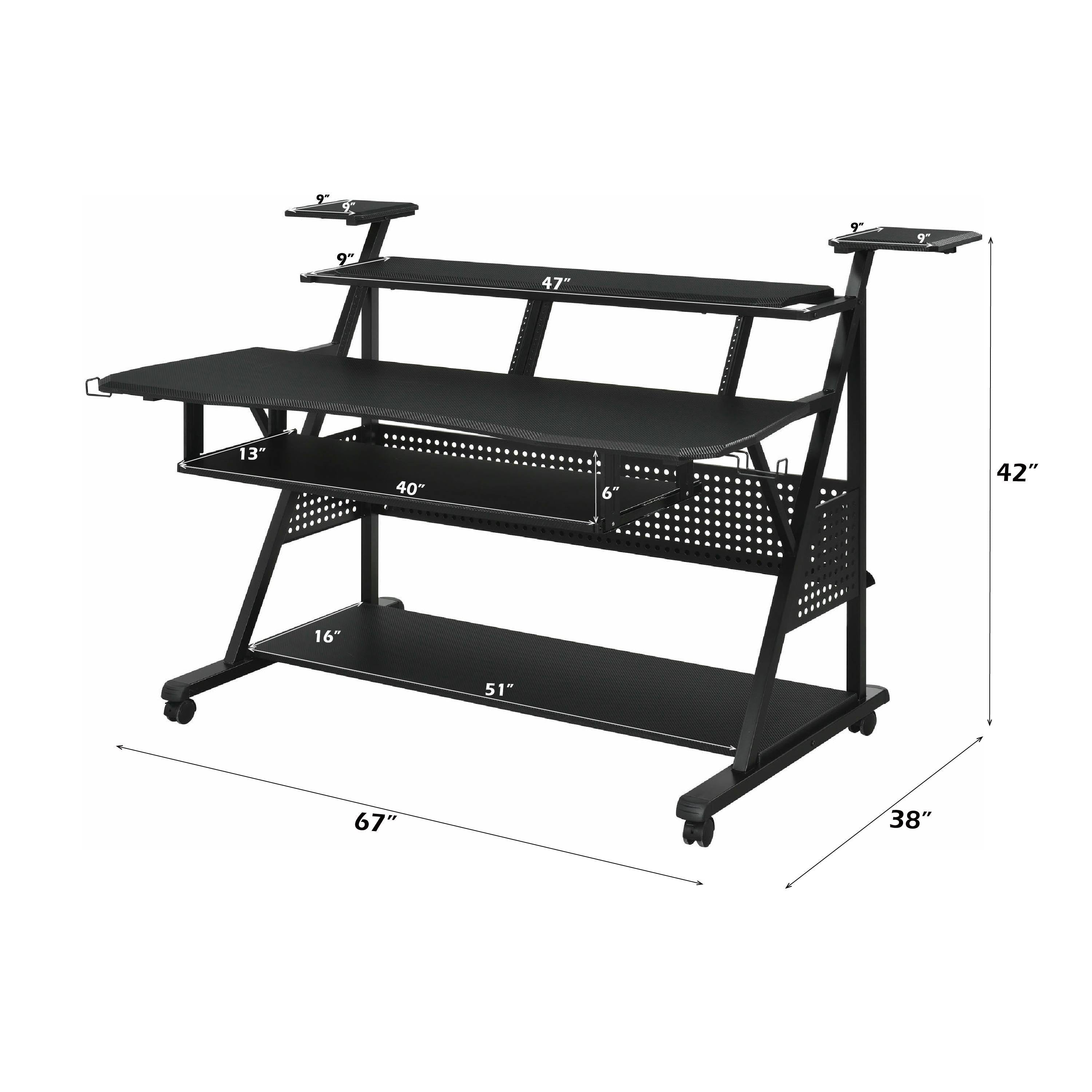 Willow Black Finish Music Desk | Premium Home Decor - Grand Goldman