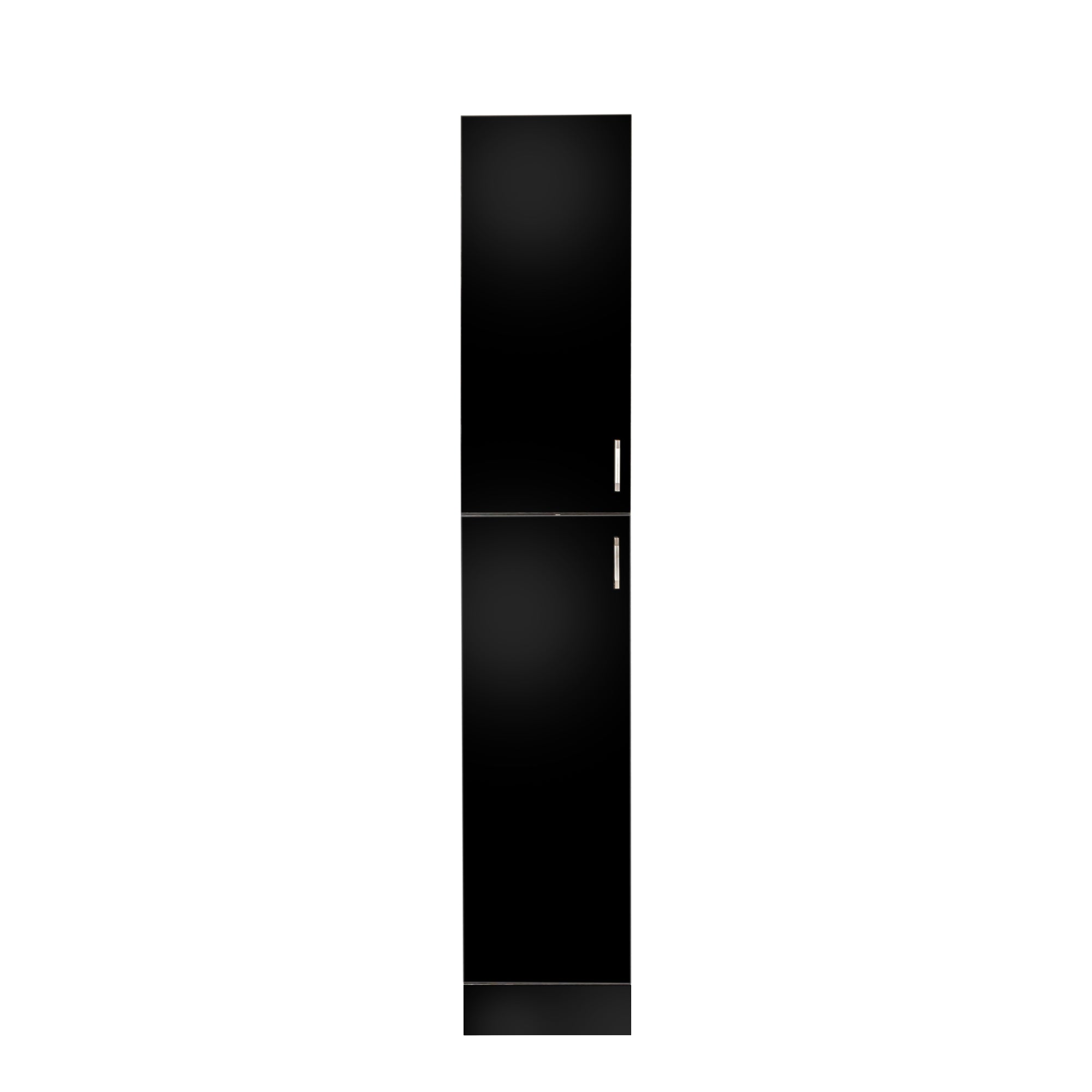 Freestanding  Cabinet with Inadjustable Shelves and two Doors for Kitchen, Dining Room,black - Grand Goldman Shop