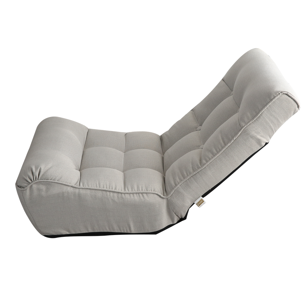 Adjustable Gray Metal Reclining Chair for Living Room and Balcony - Grand Goldman Shop