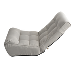 Adjustable Gray Metal Reclining Chair for Living Room and Balcony - Grand Goldman Shop