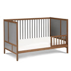 Pixie Toddler Guardrail and Stabilizer Bar in Walnut - Grand Goldman