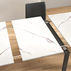 Modern Multifunctional Extendable Dining Table with Outlet, Space Saving Expanding Table with Storage for Party, Weddings, Meetings, Celebrations - Grand Goldman Shop