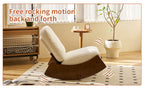 Comfortable Glider Rocking Chair, High-Quality Upholstery Glider Chair, Solid Wood Frame, Perfect for Multiple Settings Accent Reading Chair for Bedroom,Living Room,Nursery - Grand Goldman Shop