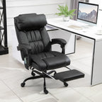 Vinsetto High Back Massage Office Chair with 6 Vibration Points, PU Leather Reclining Computer Chair, Ergonomic Office Chair 