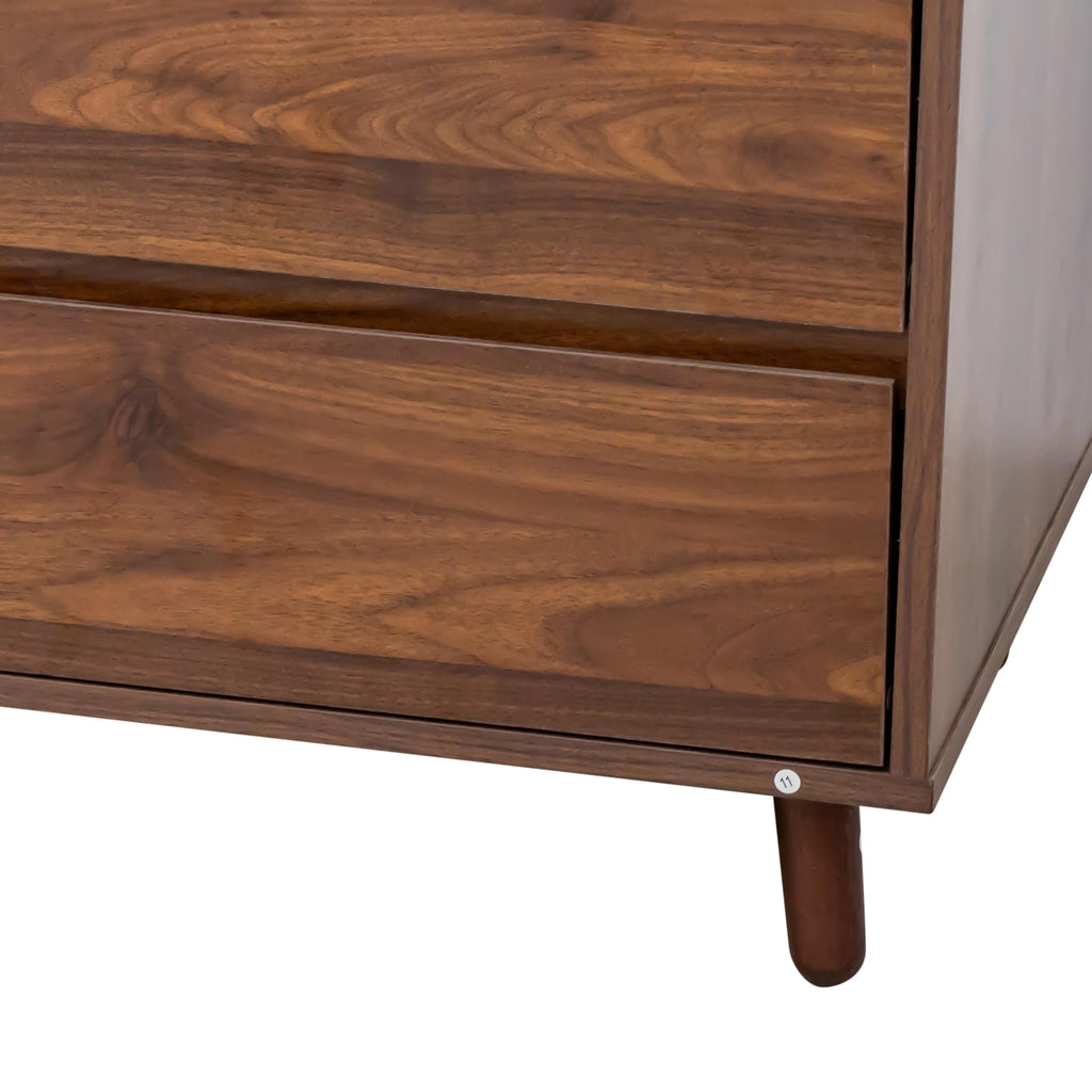 63' W Large Kitchen Hutch Cabinet, Freestanding Pantry Cabinets Storage Kitchen Cupboard with 4 Doors, 4 Drawers & Microwave Shelf, Walnut - Grand Goldman Shop