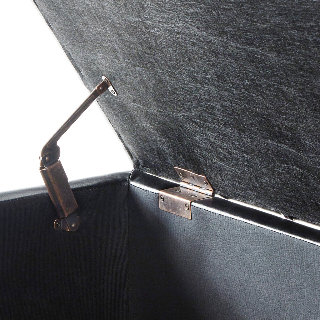 Upholstered tufted button storage bench ,Linen fabric entry bench with spindle wooden legs, Bed bench- Linen - Grand Goldman Shop