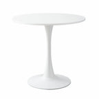 Modern Round Dining Table, ∅31.5'' Kitchen Dining Room Furniture, Coffee Table, Leisure Table, Living Room Table, Oval Dining Table, WHTIE - Grand Goldman Shop