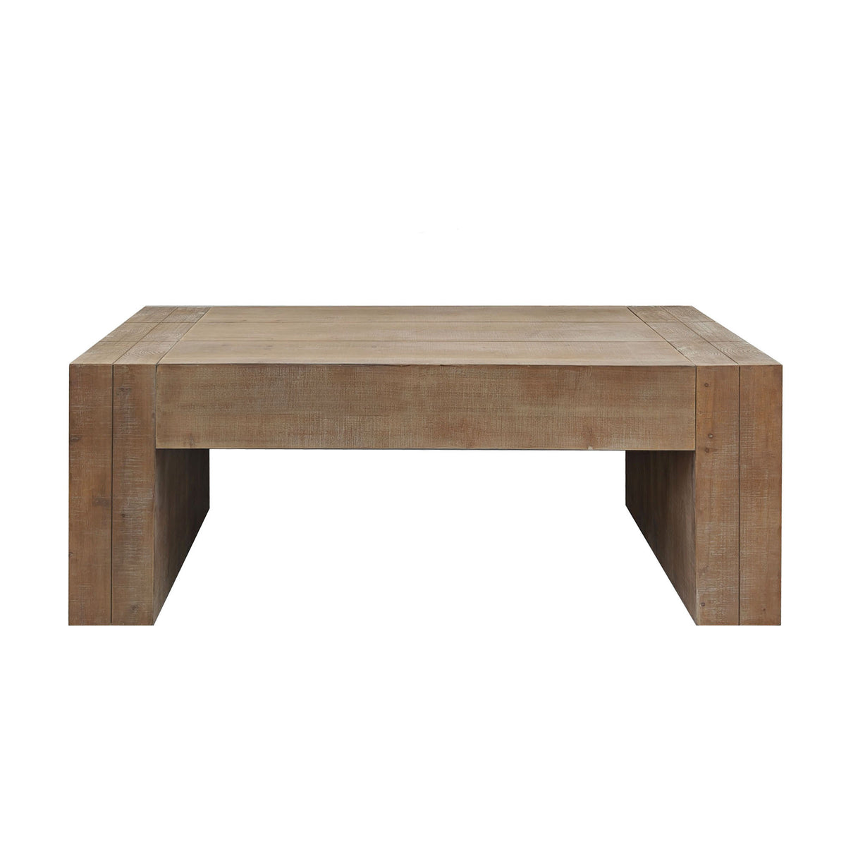 Rustic Wood Coffee Table, 49in Modern Farmhouse Rectangular Table for Living Room - Grand Goldman Shop