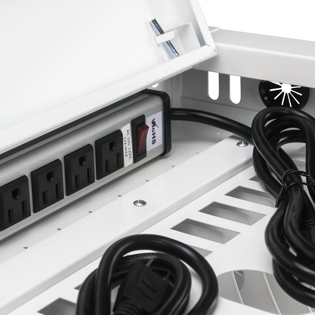 16 Bay Charging Cabinet for Laptop, Chromebook, Locking Charging Station-White - Shop Quality Furniture at Grand Goldman