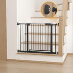 29.5-45.3' Wide Baby Gate with wall protector for Stairs, Dog Gate Indoor for Doorways, No Drilling Pressure Mounted Pet Gate
