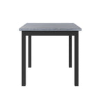 TOPMAX 5-Piece Counter Height Dining Set Wood Square Dining Room Table and Chairs Stools w/Footrest & 4 Upholstered high-back Chairs,Black - Grand Goldman Shop