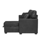 Sleeper Sofa, Sectional with Pull-Out Bed, Reversible Chaise, Storage Sectional, Foil Fabric, Small Space Solution, Convertible Sofa Bed - Grand Goldman Shop