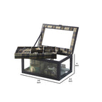 Jewelry Case with Multiple Slots and Removable Watch Cushions, Black - Grand Goldman Shop