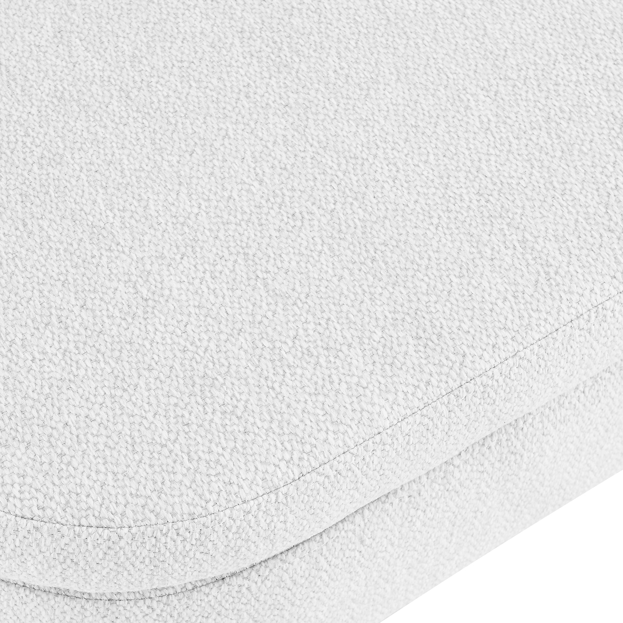 Ottoman Oval Storage Bench,Rubber Wood Legs,White(43.5'x16'x16') - Grand Goldman Shop