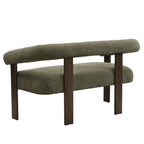 Round armrest loveseat(Green+Brown) - Grand Goldman Shop