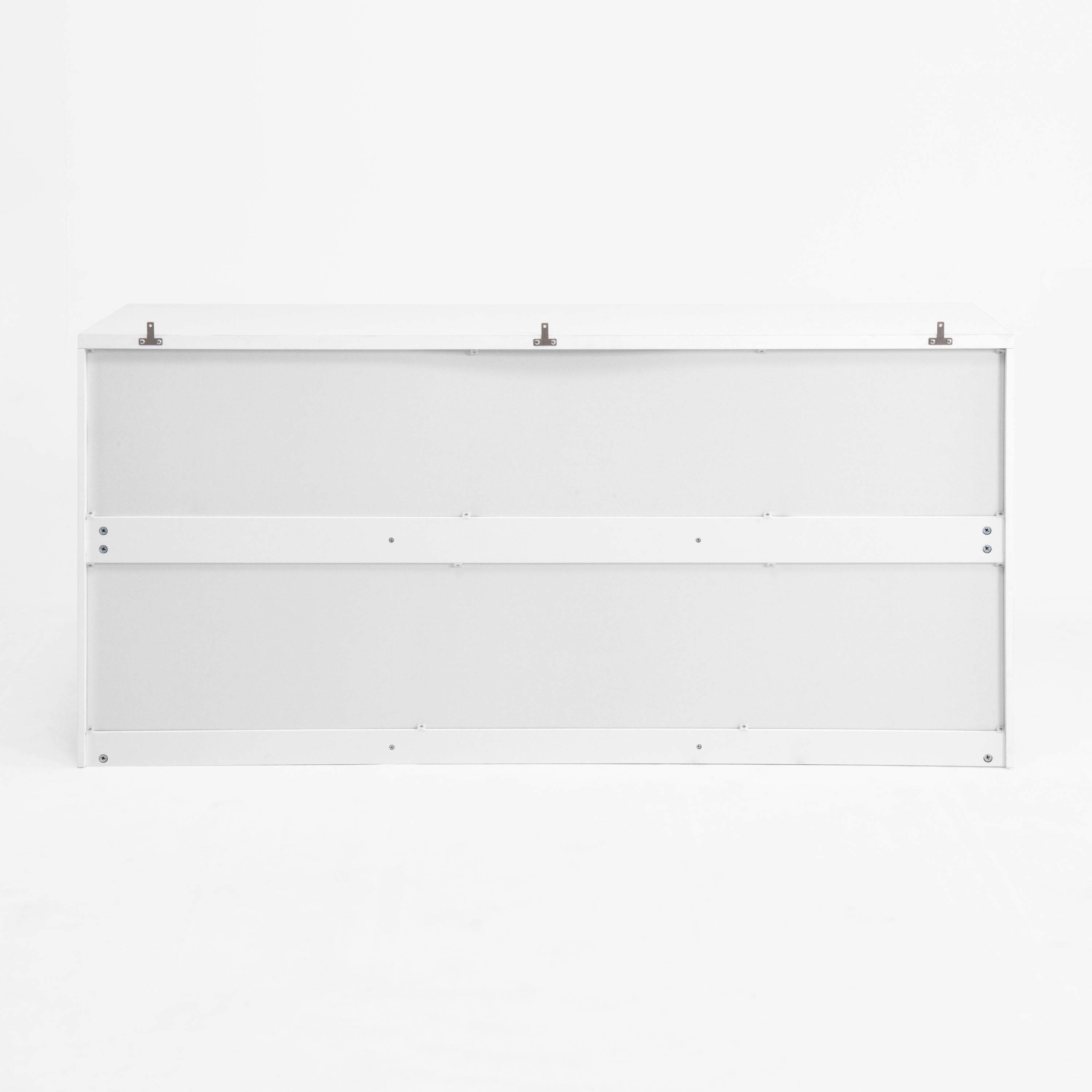 9 Drawer Dresser with No Handle Design, Modern White Matte Wood Dresser for Bedroom, Storage Chest of Drawers for Living Room, Hallway, Entryway - Grand Goldman Shop