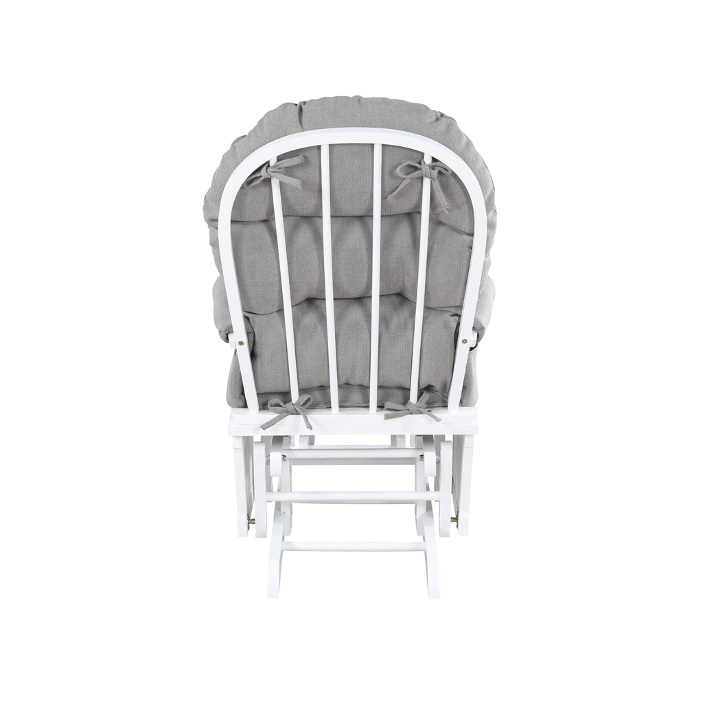 Madison Glider & Ottoman White/Oyster | Premium Home Decor - Grand Goldman